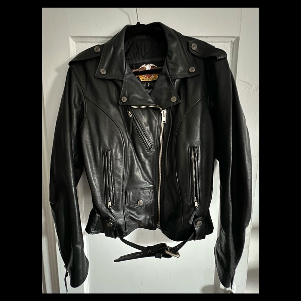Vintage Harley Davidson Genuine Leather Biker Jacket